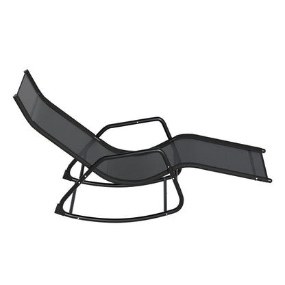 Gardeon Sun Lounge Rocking Chair Outdoor Lounger Patio Furniture Pool Garden - TRENDZ