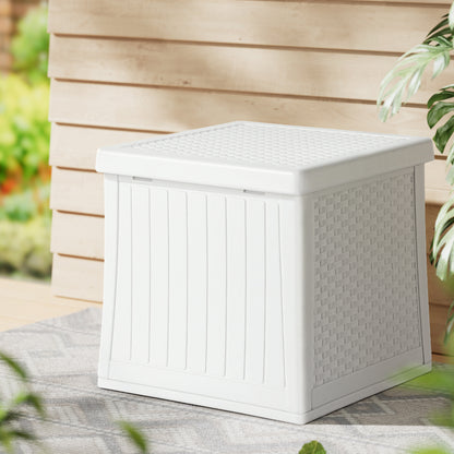 Gardeon Outdoor Storage Box 56L Container Lockable Indoor Garden Toy Tool Shed - TRENDZ