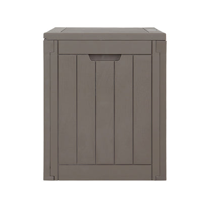 Gardeon Outdoor Storage Box 118L Container Lockable Garden Toy Tool Shed Grey - TRENDZ