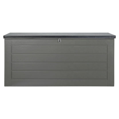Gardeon Outdoor Storage Box 680L Container Lockable Garden Bench Tool Shed Black - TRENDZ