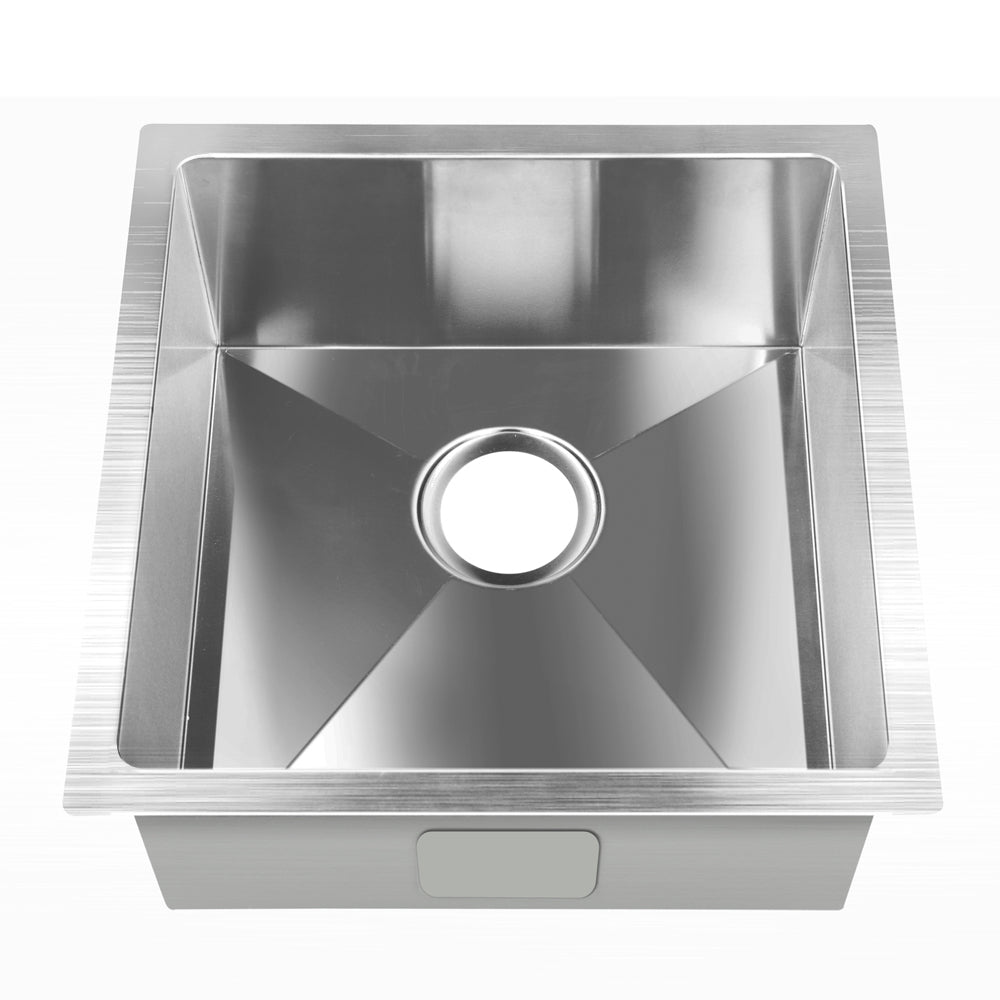 Cefito Kitchen Sink 51X45CM Stainless Steel Basin Single Bowl Silver - TRENDZ