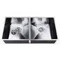 Cefito Kitchen Sink 86X44CM Stainless Steel Basin Double Bowl Silver - TRENDZ