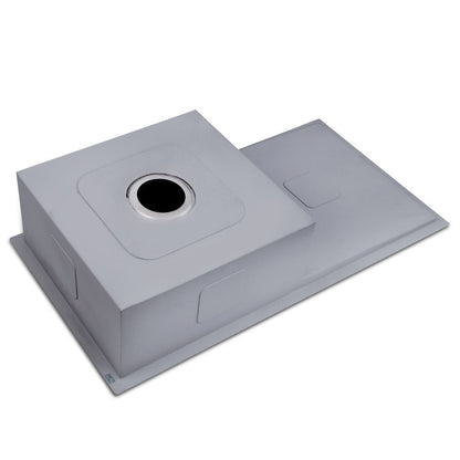 Cefito Kitchen Sink 87X45CM Stainless Steel Basin Single Bowl Silver - TRENDZ