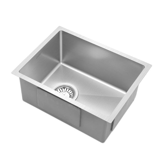 Cefito Kitchen Sink 44X34CM Stainless Steel Nano Basin Single Bowl Silver - TRENDZ