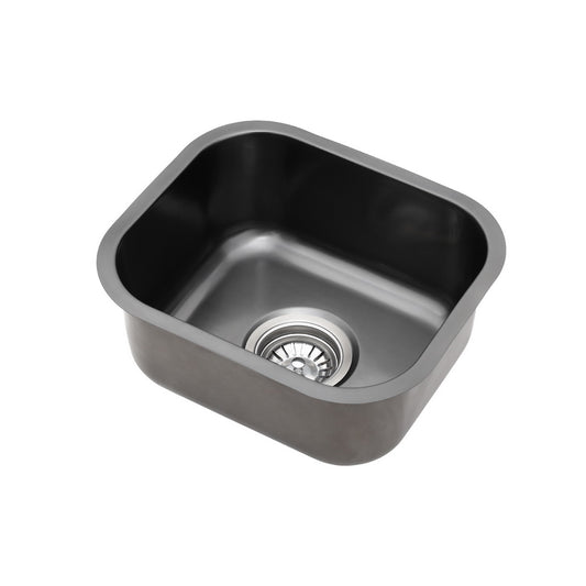 Cefito Kitchen Sink 30X36CM Stainless Steel Nano Basin Single Bowl Black - TRENDZ
