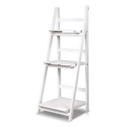 Artiss Bookshelf Corner Shelf 3 Tiers - ZANE White - TRENDZ