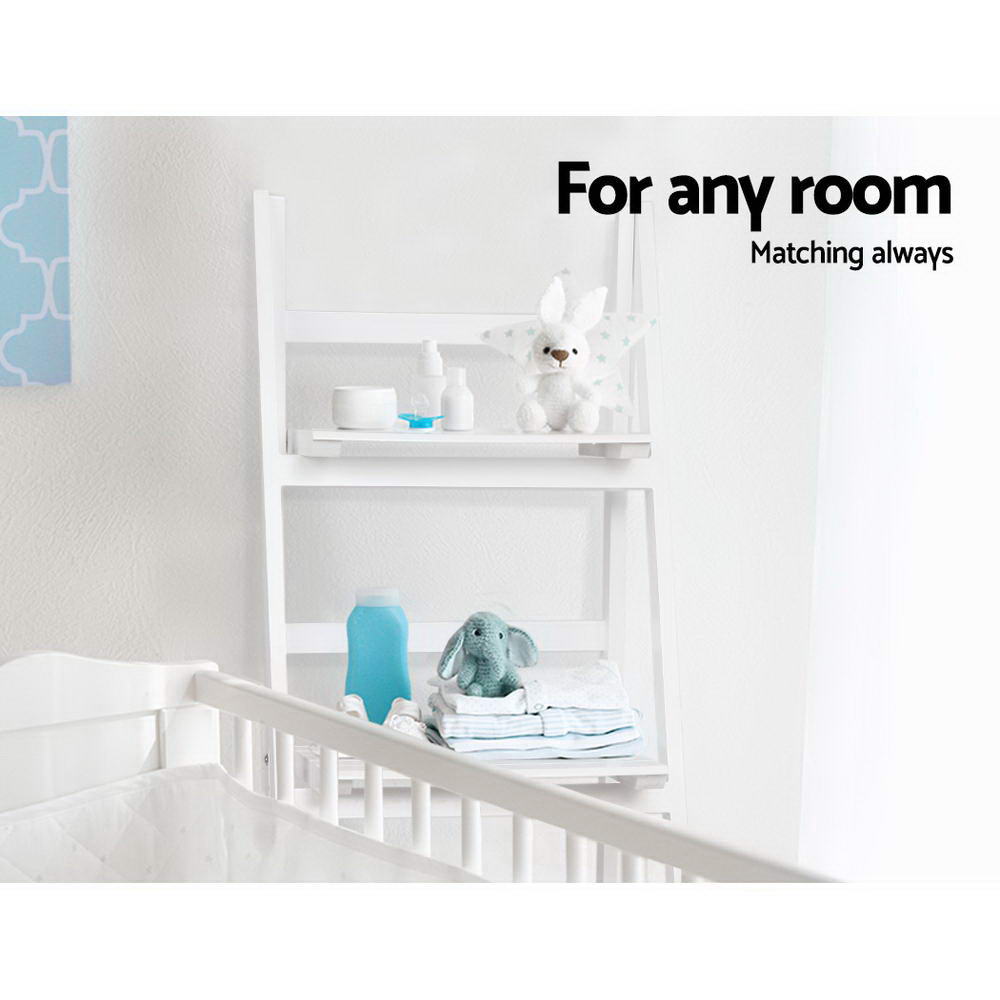 Artiss Bookshelf Corner Shelf 3 Tiers - ZANE White - TRENDZ