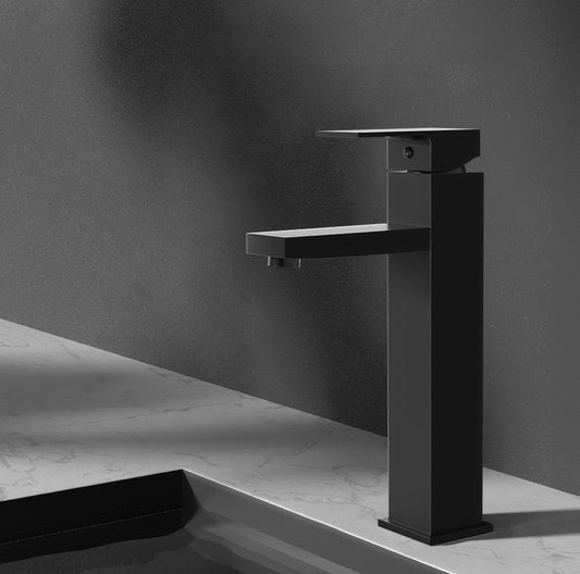 Cefito Bathroom Basin Mixer Tap Square Tall Faucet Vanity Laundry Black - TRENDZ