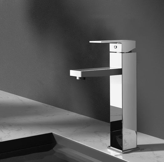 Cefito Bathroom Basin Mixer Tap Square Tall Faucet Vanity Laundry Chrome - TRENDZ