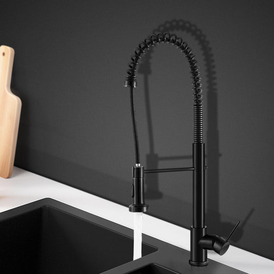 Cefito Kitchen Mixer Tap Pull Down 2 Modes Sink Faucet Basin Laundry Black - TRENDZ