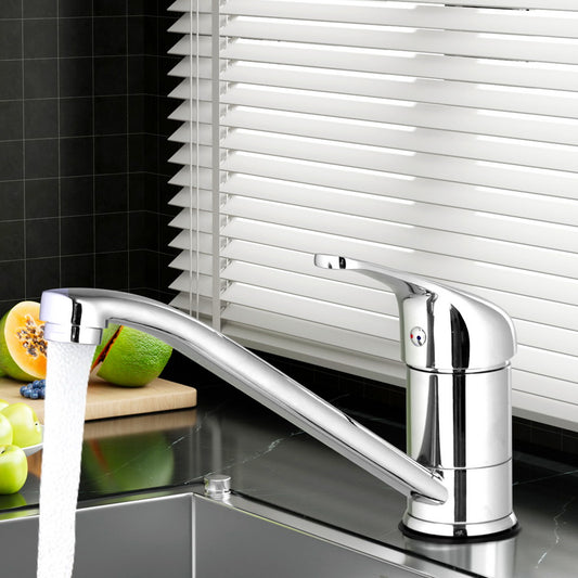 Cefito Kitchen Mixer Tap Mixer Long Spout Sink Faucet Basin Laundry Chrome - TRENDZ
