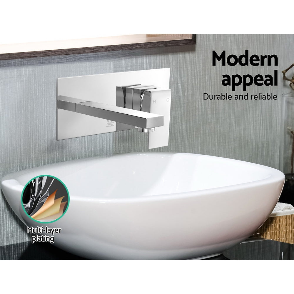 Cefito Bathroom Basin Mixer Tap Separate Faucet Vanity Laundry Chrome - TRENDZ