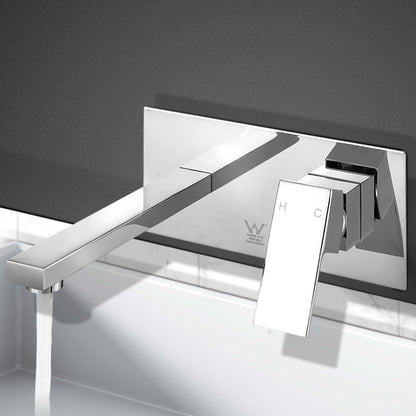 Cefito Bathroom Basin Mixer Tap Separate Faucet Vanity Laundry Chrome - TRENDZ