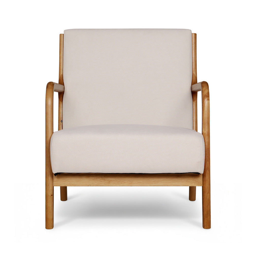 Artiss Olive Beige Armchair – Set of 2