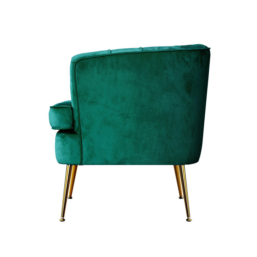 Artiss Armchair Velvet Green Norvia - TRENDZ