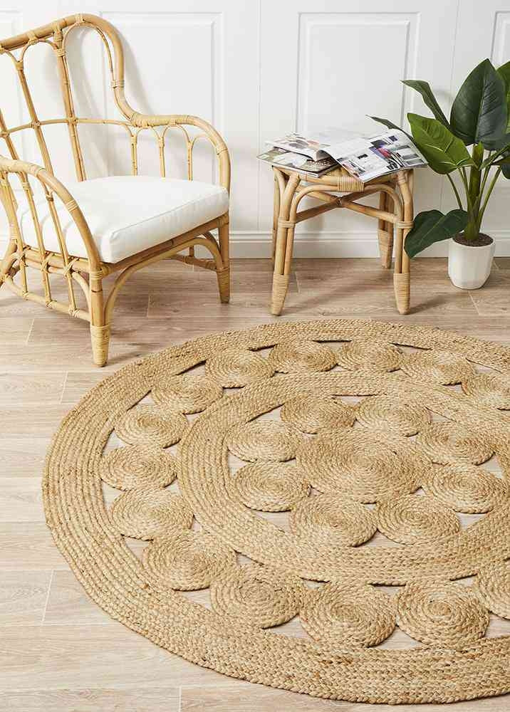 Atrium Pilu Natural By Rug Culture - 120X120CM - ROUND - TRENDZ