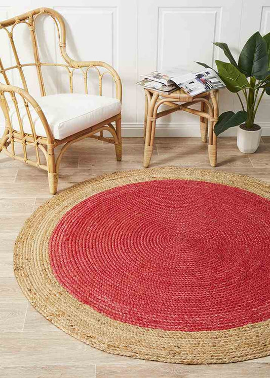 Atrium Polo Cherry By Rug Culture - 120X120cm ROUND - TRENDZ