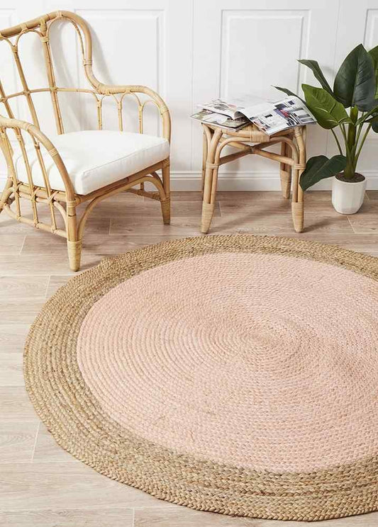 Atrium Polo Pink By Rug Culture - 150X150CM - ROUND - TRENDZ