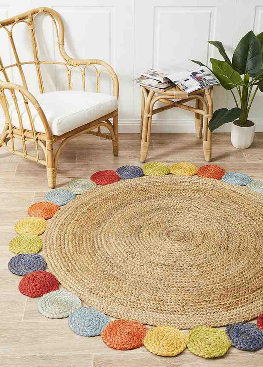 Atrium Tutti Multi By Rug Culture - 120X120CM - ROUND - TRENDZ