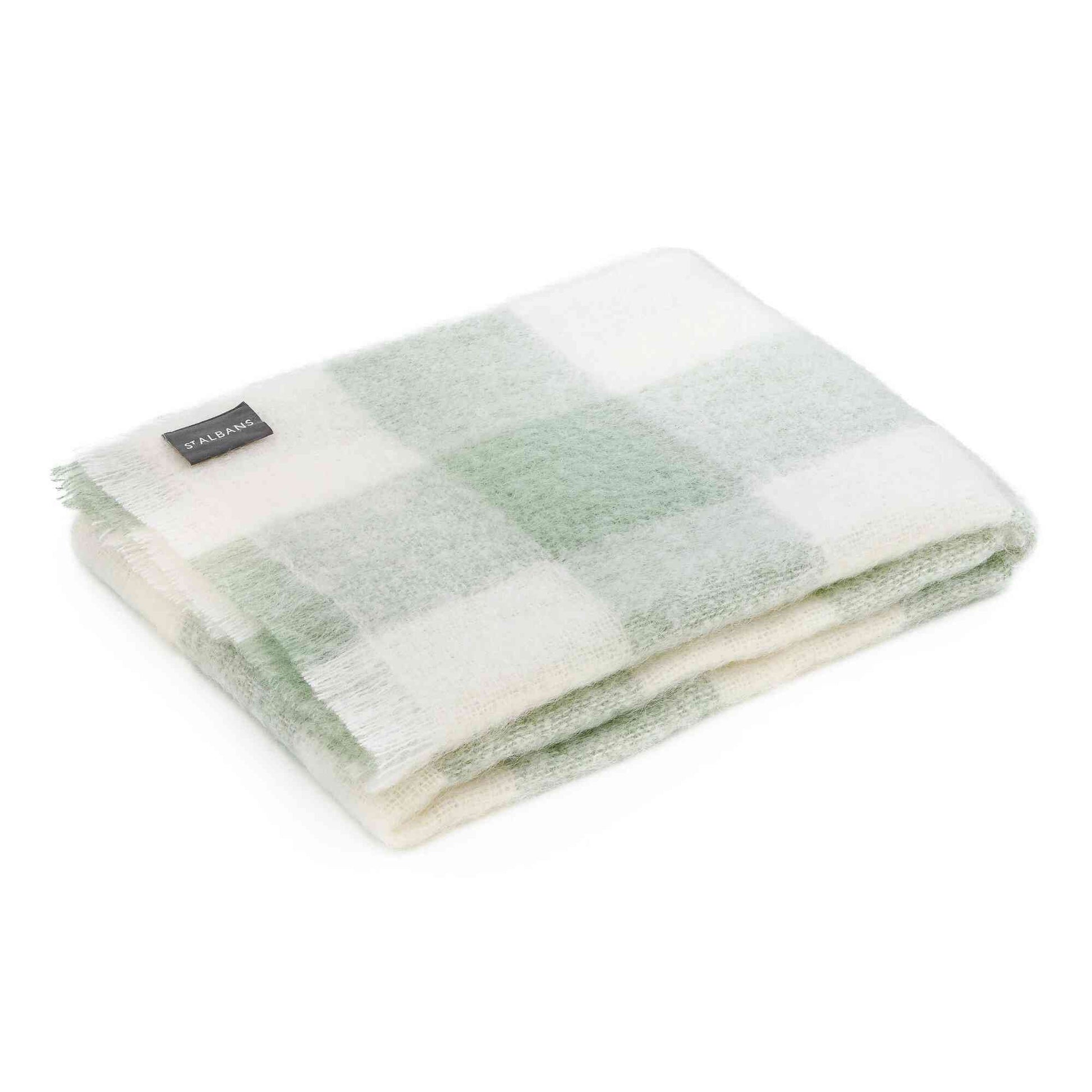 Mohair Eden Check Knee Rug by St Albans - TRENDZ