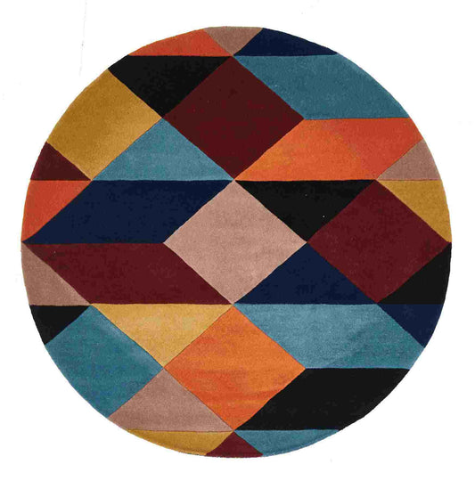 Matrix 904 Sunset Round By Rug Culture - 120X120CM - ROUND - TRENDZ