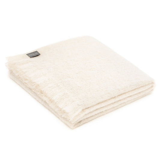 Powder Mohair Throw by St Albans - TRENDZ
