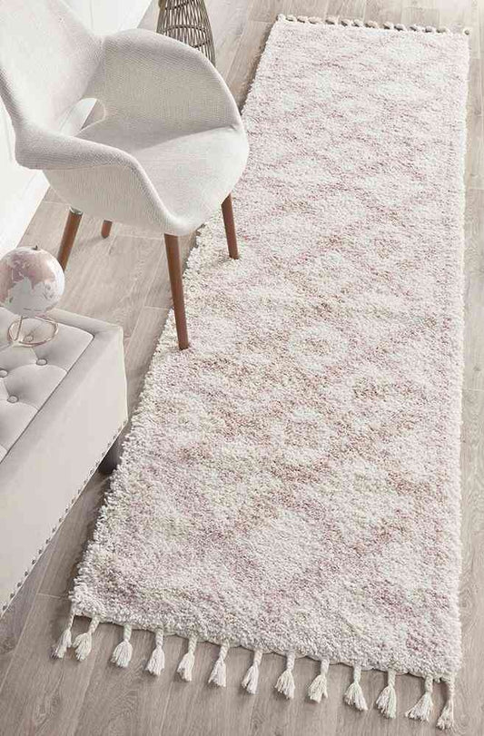 Saffron 33 Pink Runner by Rug Culture - 200X80CM - RUNNER - TRENDZ