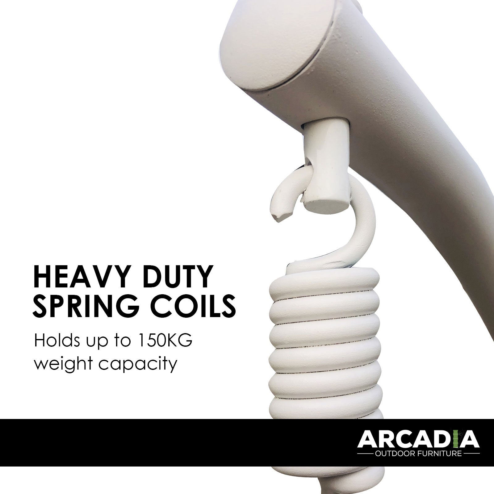 Arcadia Furniture Rocking Egg Chair Swing Lounge Hammock Pod Wicker Curved - Oatmeal and Grey - TRENDZ