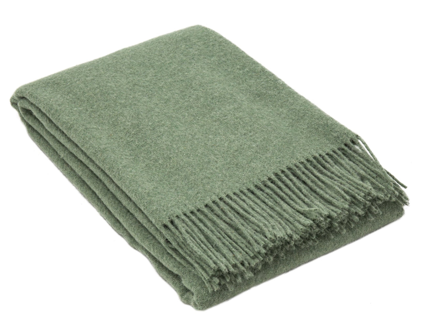 Brighton Throw - 100% NZ Wool - Sage - TRENDZ