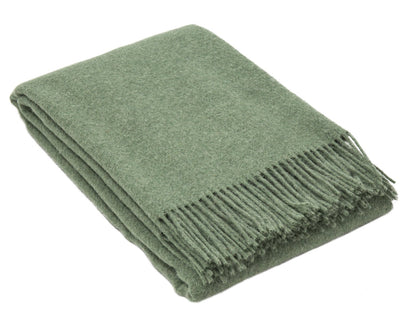 Brighton Throw - 100% NZ Wool - Sage - TRENDZ