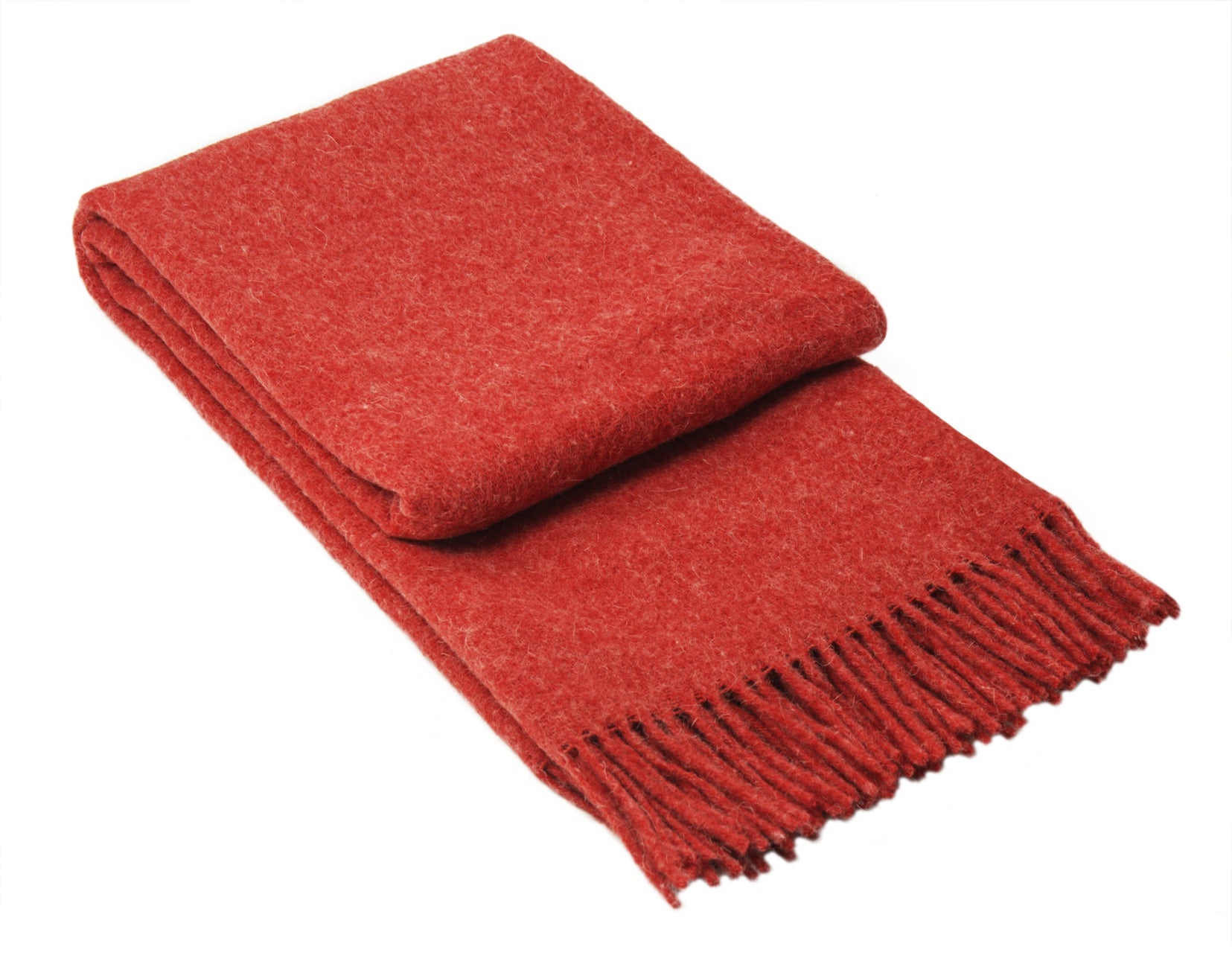 Brighton Throw - 100% NZ Wool - Cherry - TRENDZ