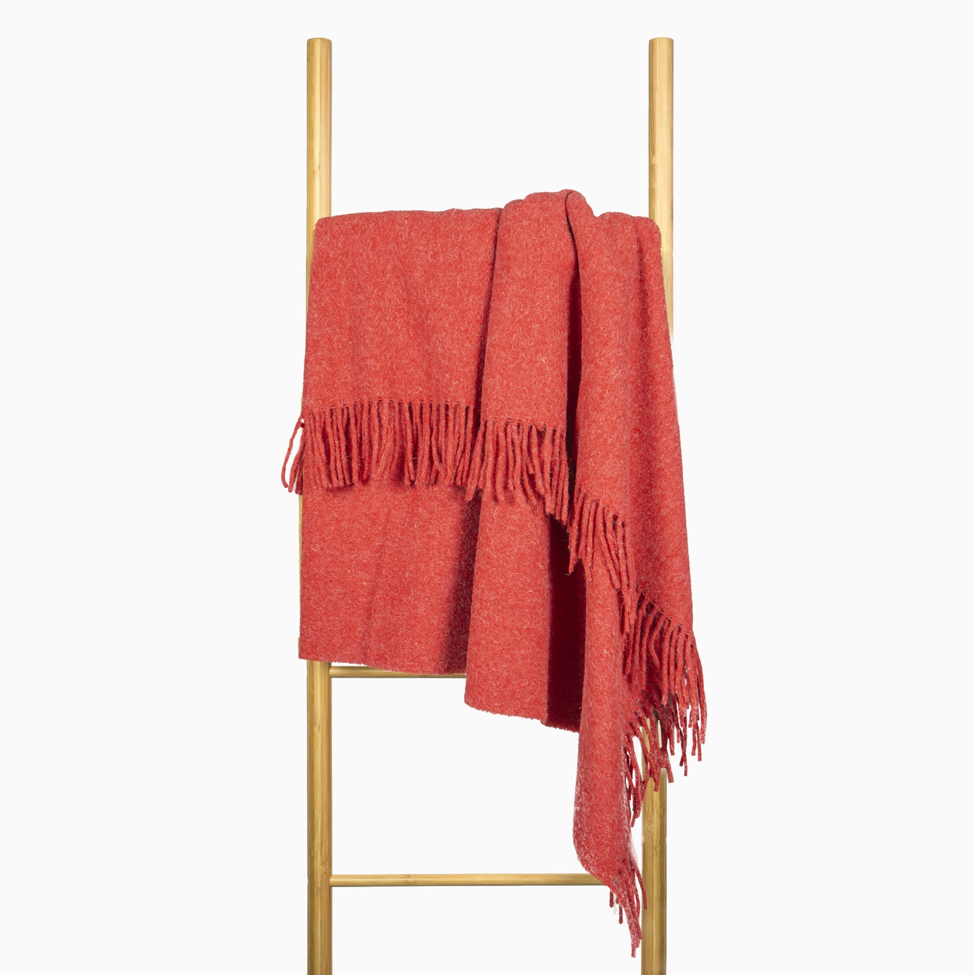 Brighton Throw - 100% NZ Wool - Cherry - TRENDZ