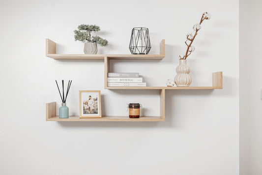 ZURICH MULTI LEVEL SHELF KIT (OAK) - TRENDZ