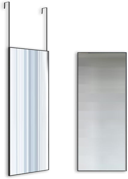Full-Length Mirror Long Standing for Bedroom and Bathroom (106 x 35 cm, Black) - TRENDZ