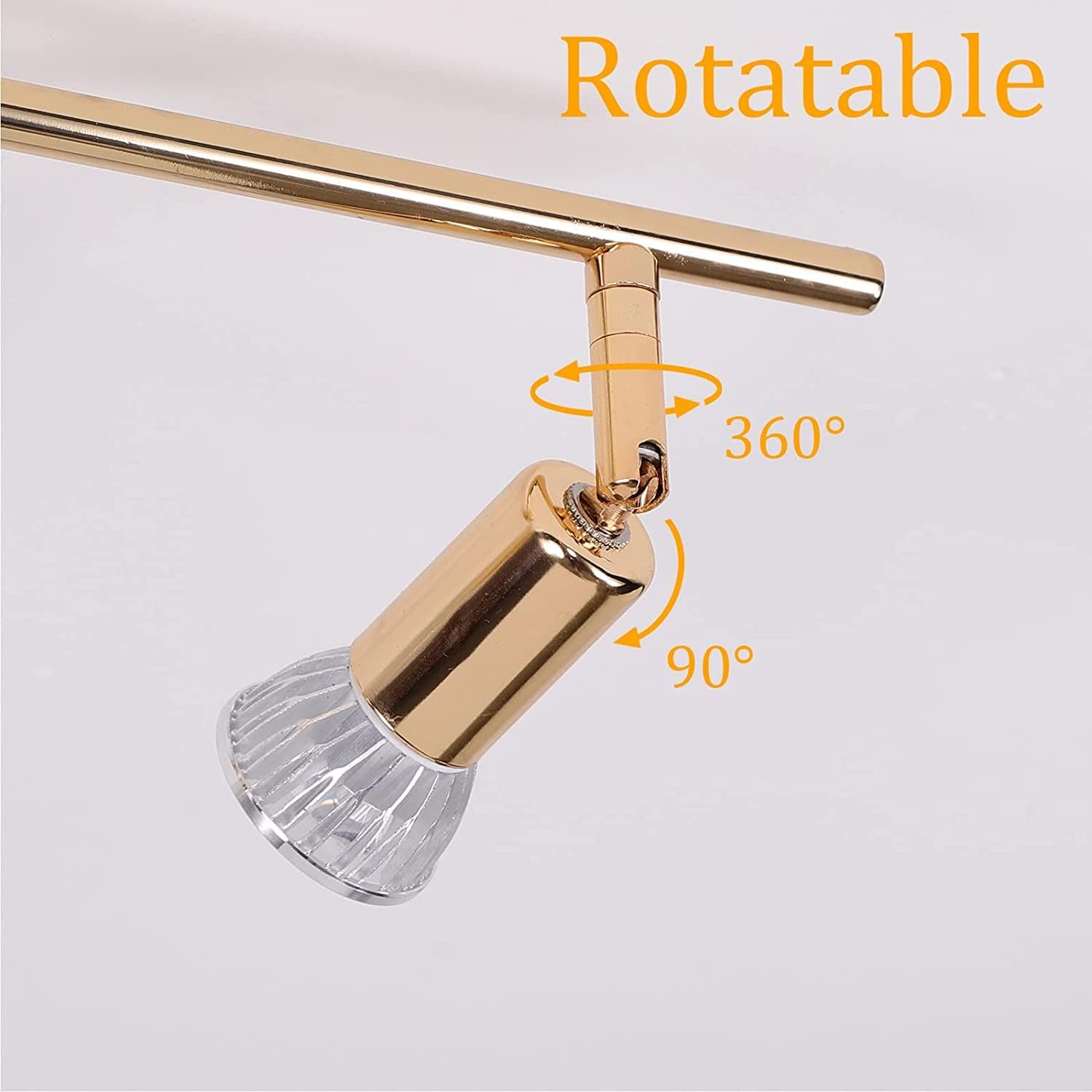 Modern 4-Light Track Lighting Kit LED (Gold) - TRENDZ