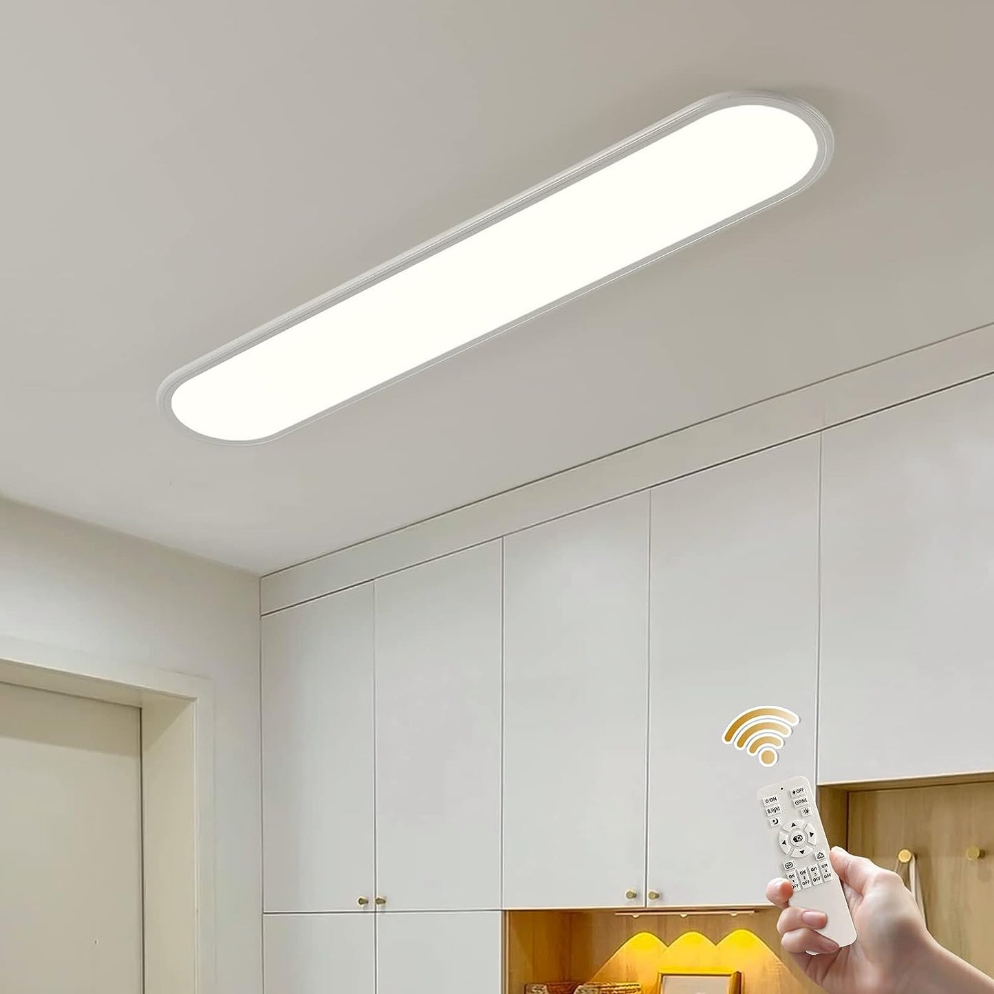 Dimmable LED Ceiling Light – Flush Mount in White