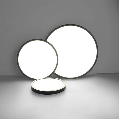 Flush Mount LED Ceiling Light – 50cm - Black Finish