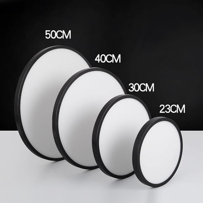 Flush Mount LED Ceiling Light – 50cm - Black Finish