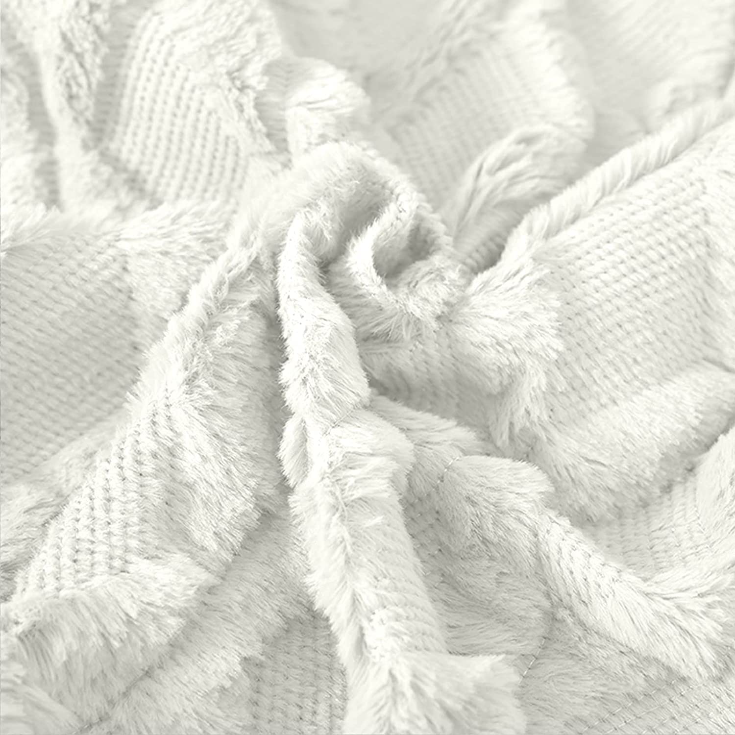 2 Pack Decorative Boho Throw Pillow Covers 45 x 45 cm (White) - TRENDZ