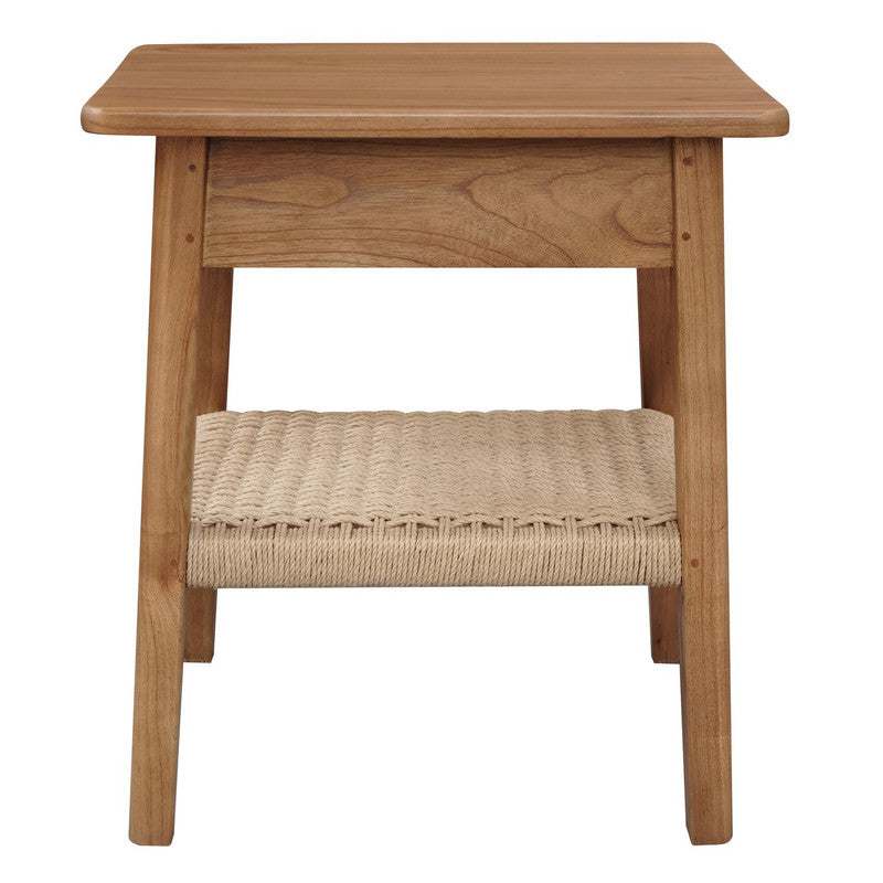Kelly 1-Drawer Bedside Table (Almond) - TRENDZ