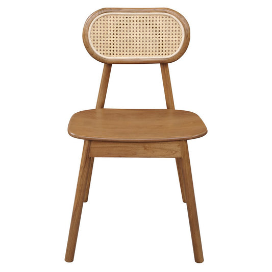 Kelly Rattan Dining Chair (Almond) - TRENDZ