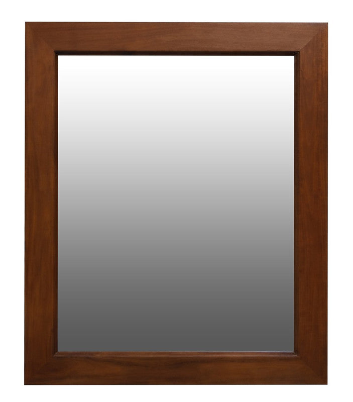 Ascott Solid Timber Frame Wall Mirror - Mahogany - TRENDZ