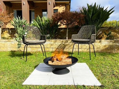 Black Lassen Cast Iron Fire Pit - TRENDZ