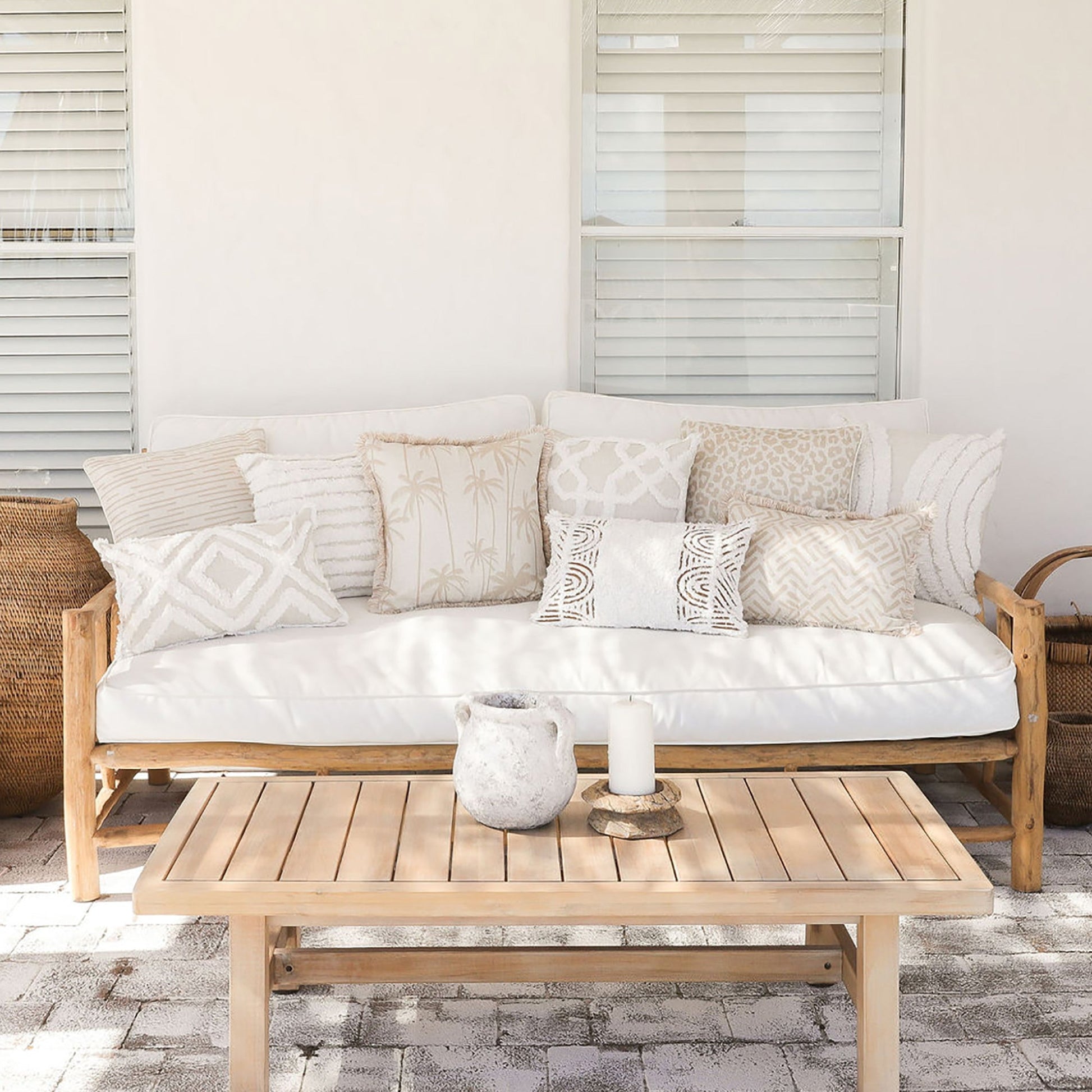 Cushion Cover-Boho Textured Single Sided-Africa-30cm x 50cm - TRENDZ
