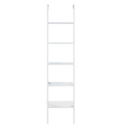 Sarantino Amelia 5-Tier Ladder Shelf in White - TRENDZ