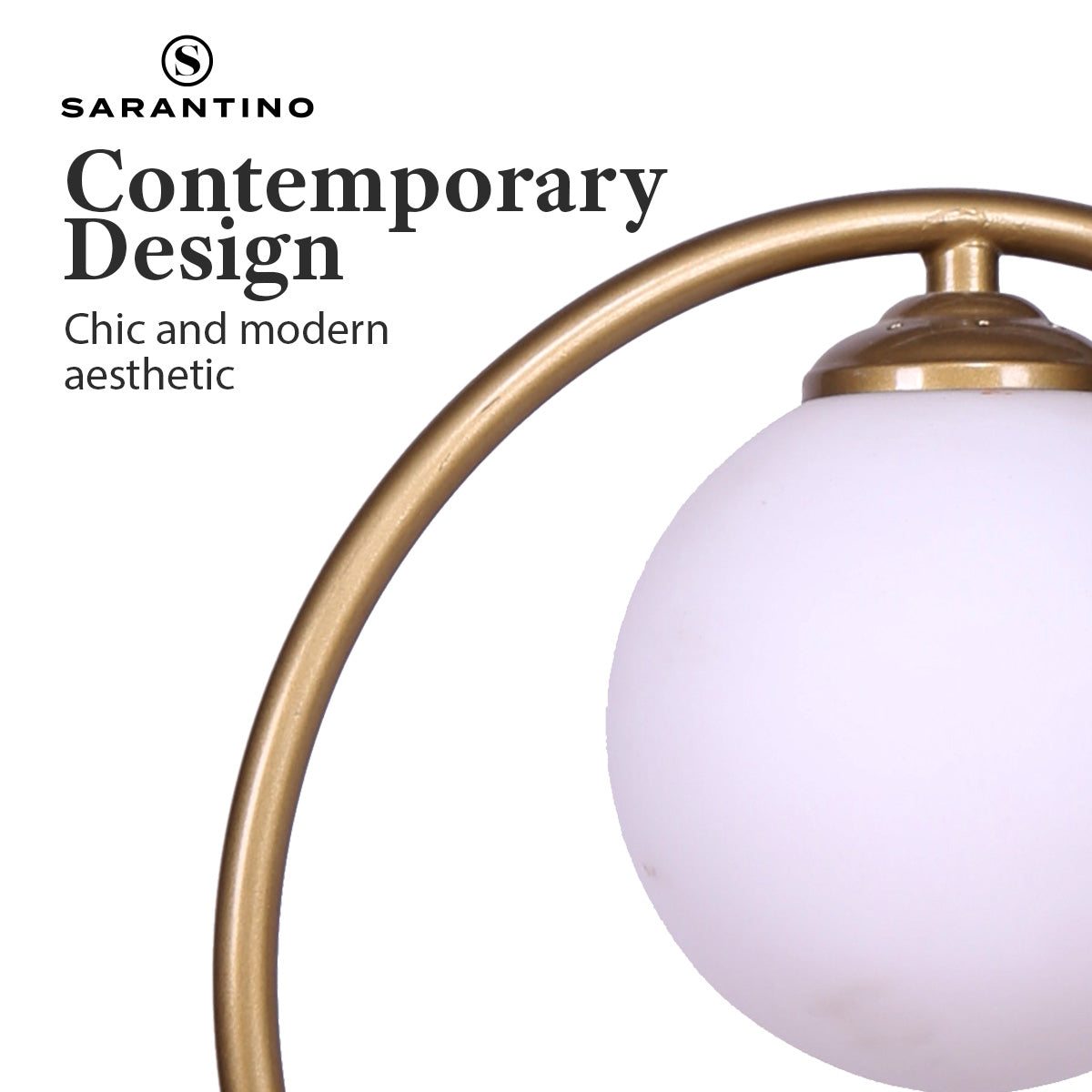 Sarantino Gold Metal Table Lamp - TRENDZ