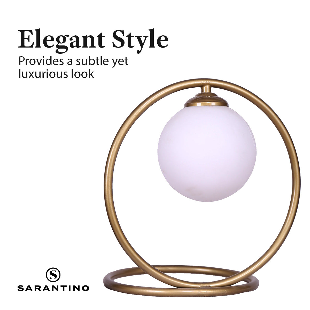 Sarantino Gold Metal Table Lamp - TRENDZ