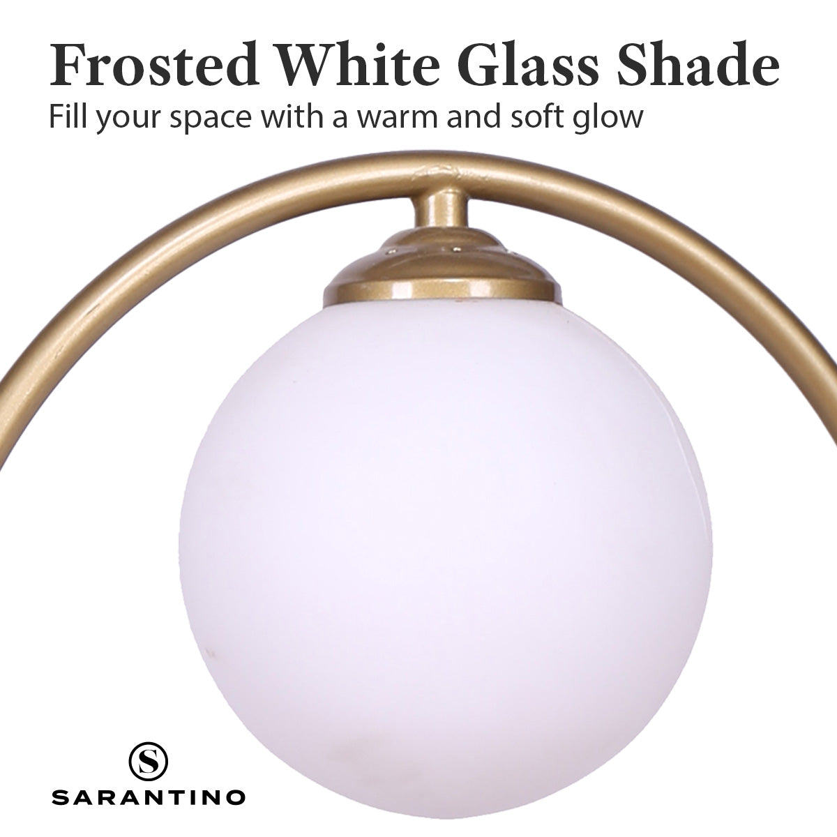 Sarantino Gold Metal Table Lamp - TRENDZ