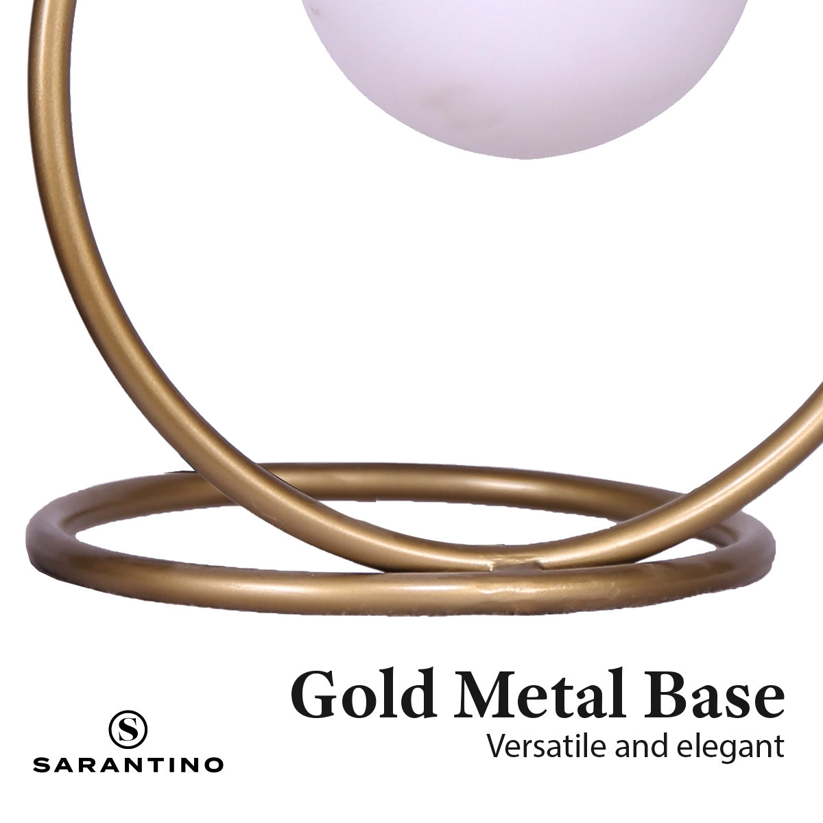 Sarantino Gold Metal Table Lamp - TRENDZ