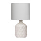 Sarantino Ceramic Table Lamp In Cream - TRENDZ